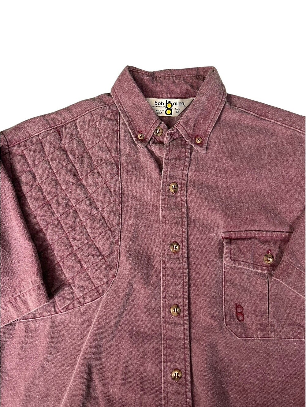 VINTAGE Bob Allen Men’s M Short Sleeve Button Down Shirt